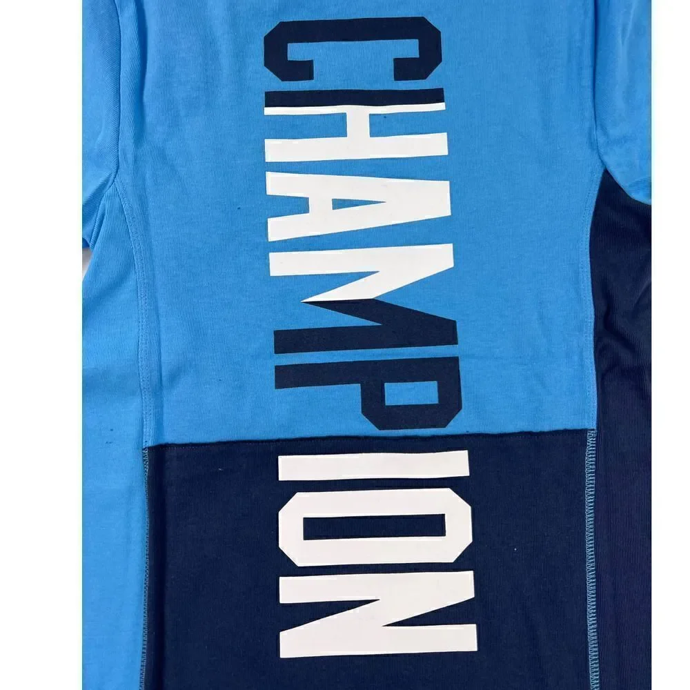 New Champion Life Men Blue T-Shirt Crew Neck Short Sleeve Shift Tee US XS - Picture 3 of 7